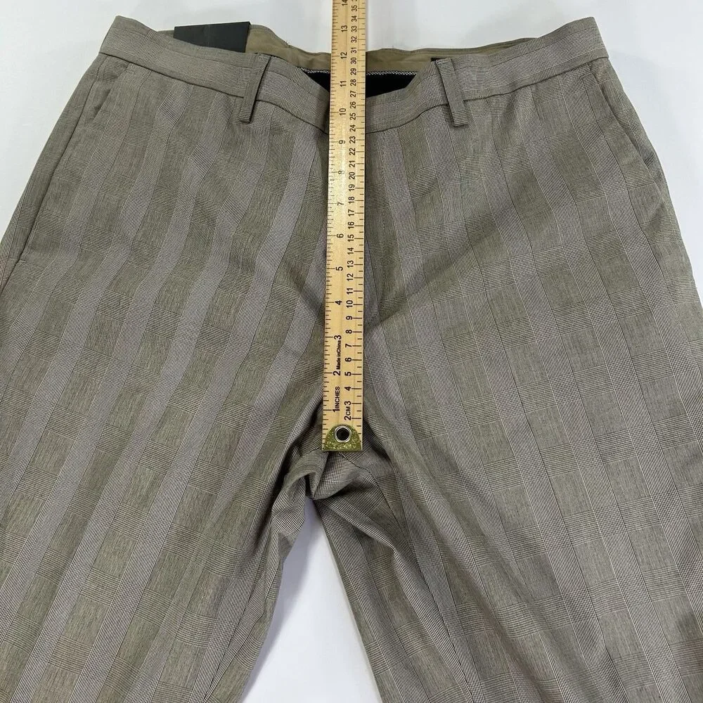 NWT Banana Republic Non-Iron Slim Fit 32x32 Brown, Inseam Measures 31